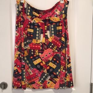 4/$25 LuLaRoe 3XL Azure Skirt